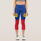 Liechtenstein-Flagge Capri Leggings (Vorderseite)