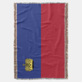 Liechtenstein-Flagge Decke (Vorderseite Vertikal)