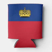 Liechtenstein-Flagge Dosenkühler (Vorderseite)