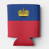 Liechtenstein-Flagge Dosenkühler (Rückseite)