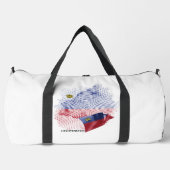 Liechtenstein-Flagge Duffle Bag (Vorderseite)