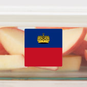 Liechtenstein-Flagge Etiketten (Befestigt)
