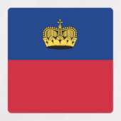 Liechtenstein-Flagge Etiketten (Design 1)
