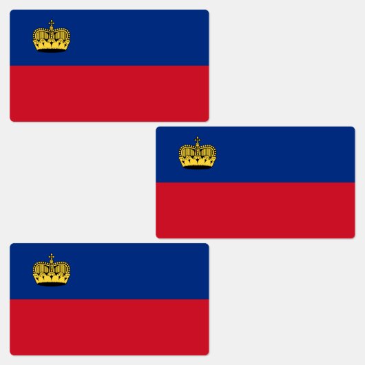 Liechtenstein-Flagge Etiketten (Gruppe)