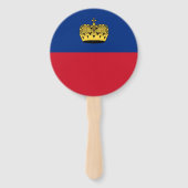 Liechtenstein-Flagge Fächer (Rückseite)