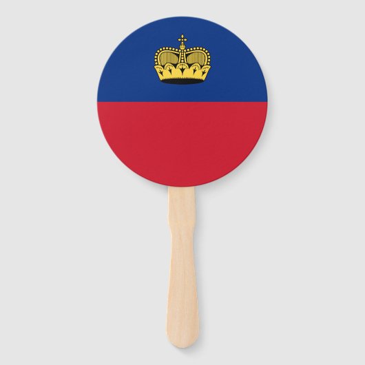 Liechtenstein-Flagge Fächer (Vorderseite)