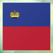 Liechtenstein-Flagge Fensteraufkleber (Blatt 3)