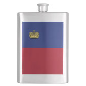 Liechtenstein-Flagge Flachmann (Vorderseite)