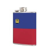 Liechtenstein-Flagge Flachmann (Links)