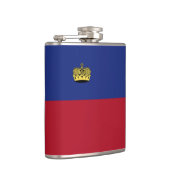 Liechtenstein-Flagge Flachmann (Rechts)