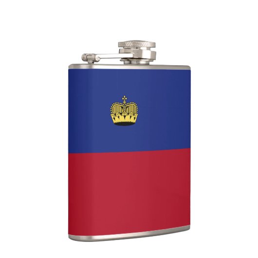 Liechtenstein-Flagge Flachmann (Rechts)