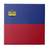 Liechtenstein-Flagge Fliese (Vorderseite)