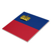Liechtenstein-Flagge Fliese (Seite)