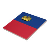 Liechtenstein-Flagge Fliese (Seite)