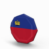 Liechtenstein-Flagge Fotoblock (Rechts)