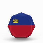 Liechtenstein-Flagge Fotoblock (Vorderseite)