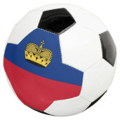 Liechtenstein-Flagge Fußball (Dreiviertel)