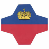 Liechtenstein-Flagge Fußball (Flach)