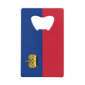 Liechtenstein-Flagge Geldbeutel Flaschenöffner (Vorderseite)