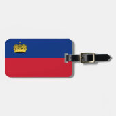 Liechtenstein-Flagge Gepäckanhänger (Vorderseite horizontal)