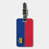 Liechtenstein-Flagge Gepäckanhänger (Vorderseite vertikal)