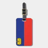 Liechtenstein-Flagge Gepäckanhänger (Vorderseite vertikal)