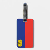 Liechtenstein-Flagge Gepäckanhänger (Rückseite vertikal)