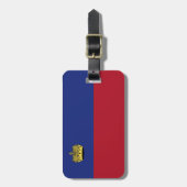 Liechtenstein-Flagge Gepäckanhänger (Vorderseite vertikal)