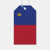 Liechtenstein-Flagge Geschenkanhänger (Vorderseite)