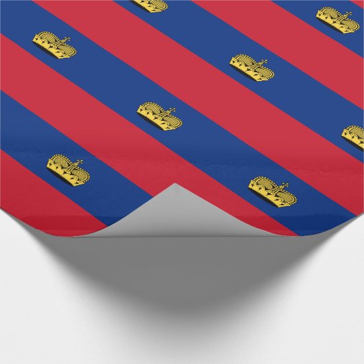 Liechtenstein-Flagge Geschenkpapier (Ecke)