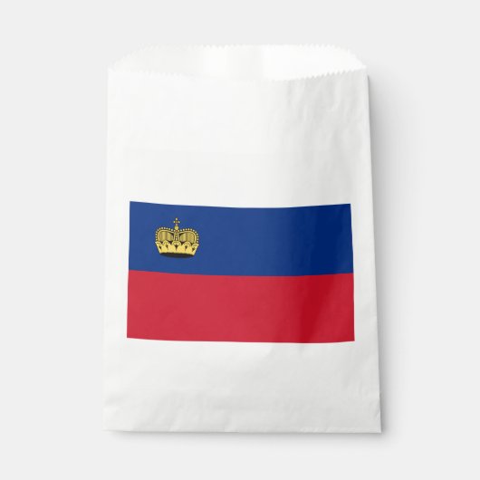 Liechtenstein-Flagge Geschenktütchen (Vorderseite)