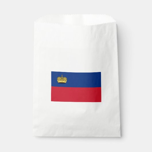 Liechtenstein-Flagge Geschenktütchen (Vorderseite)