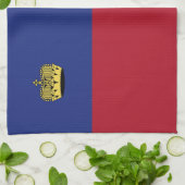 Liechtenstein-Flagge Geschirrtuch (Gefaltet)