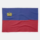 Liechtenstein-Flagge Geschirrtuch (Horizontal)