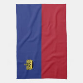 Liechtenstein-Flagge Geschirrtuch (Vertikal)