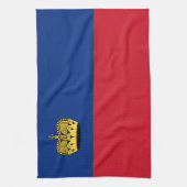 Liechtenstein-Flagge Geschirrtuch (Vertikal)
