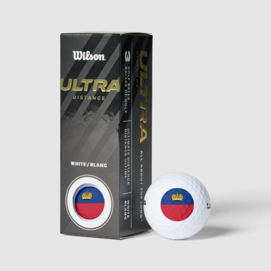 Liechtenstein-Flagge Golfball (Verpackungen)