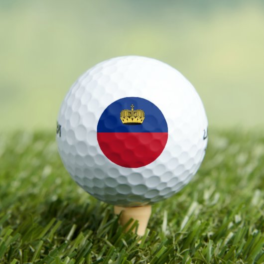 Liechtenstein-Flagge Golfball (Insitu T-Shirt)