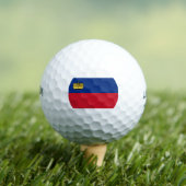 Liechtenstein-Flagge Golfball (Insitu T-Shirt)