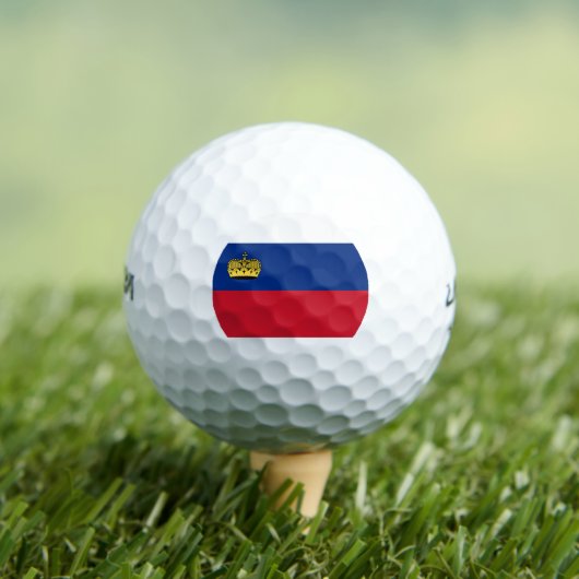 Liechtenstein-Flagge Golfball (Insitu T-Shirt)