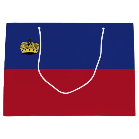 Liechtenstein-Flagge Große Geschenktüte (Vorderseite)