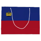 Liechtenstein-Flagge Große Geschenktüte (Rückseite)
