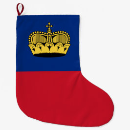 Liechtenstein-Flagge Großer Weihnachtsstrumpf