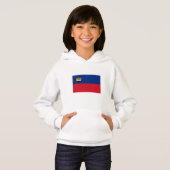 Liechtenstein-Flagge Hoodie (Vorne ganz)