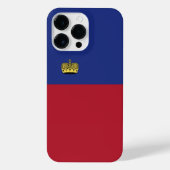 Liechtenstein-Flagge iPhone Hülle (Rückseite)