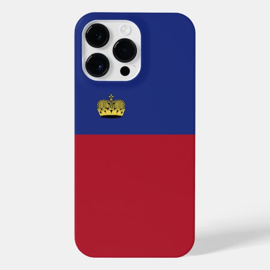 Liechtenstein-Flagge iPhone Hülle (Rückseite)