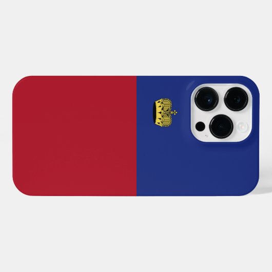 Liechtenstein-Flagge iPhone Hülle (Rückseite (Horizontal))
