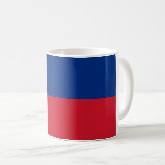 Liechtenstein-Flagge Kaffeetasse (VorderseiteRechts)