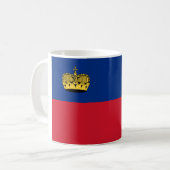 Liechtenstein-Flagge Kaffeetasse (Vorderseite Links)