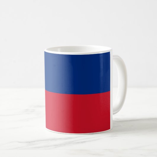 Liechtenstein-Flagge Kaffeetasse (VorderseiteRechts)